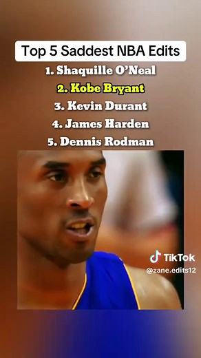 Top 5 Saddest NBA Edits Featuring Legends