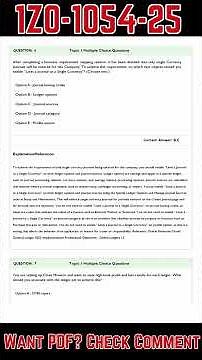 1Z0-1054-25 Sample Exam Questions (Practice Tests)