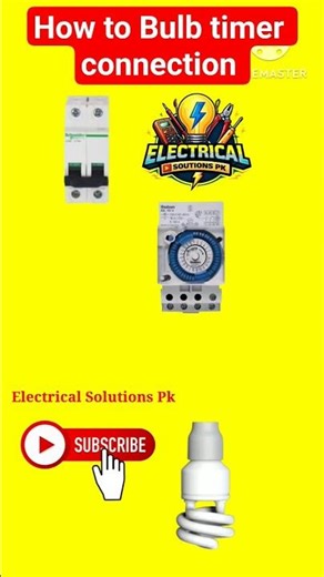 bulb timer connection #electrical #shorts