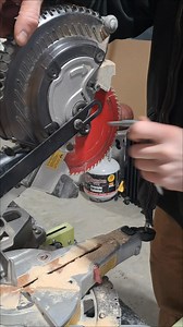 The first time I cut cellular shades with a miter saw they shattered and ripped. You have to turn the blade around to cut plastic. | Monadnock Carpentry LLC