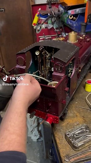 Scratchbuilt Pannier Tank Railway Model Steam Test