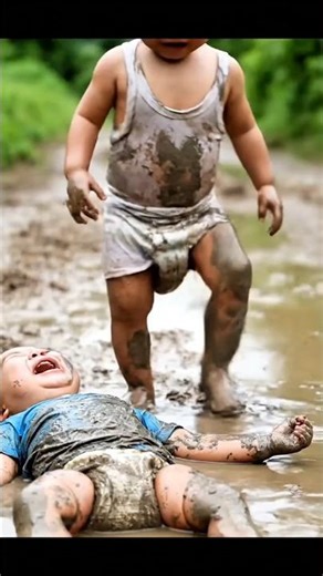 Crying Baby Gets The Cutest Help 😭 | Funny Animated Shorts #cute #cutest