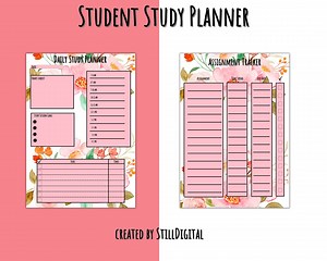 Study Planner, Study Guide Printable, Homework Tracker, Digital Download Planner, Assignment Tracker, Exam Tracker, Exam Planner - Etsy Canada