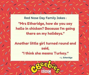 12K views · 66 reactions | You didn't disappoint with your family jokes for Comic Relief: Red Nose Day! Check out our favourites...    | CBeebies Parenting | Facebook