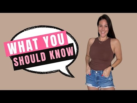 Basic summer ribbed tank review and sizing here!