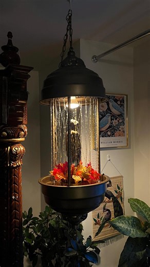 Vintage Oil Rain Lamp: Rare Metal Three Goddess Hanging Lamp, USA Made Large Size - Etsy