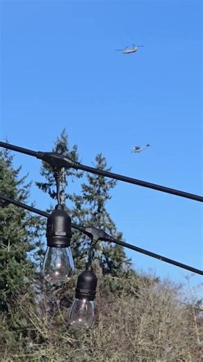 Chinook Helicopter Hauling PBY Catalina Flying Boat