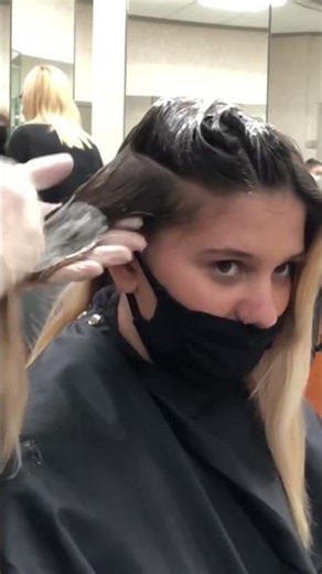 How to COLOR FILL Hair to go Brown Part 4 #shorts #colorfill #hairtutorial #haireducation