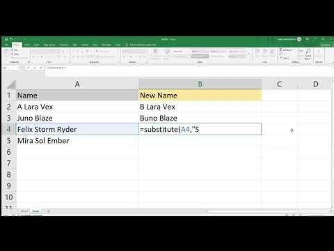 Replace Text Smartly – REPLACE() & SUBSTITUTE()