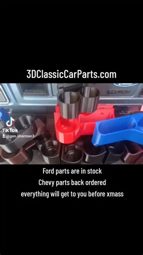 2.1K views · 285 reactions | All our Ford parts are in stock in black, only color orders need to be printed. Chevy parts are backordered, but we are catching up fast from the initial launch swamping. That said every order in right now will be in your hands well before Christmas If you have any questions, just ask thank you for your attention on this matter #ford #chevy #dentside #squarebody #bumpside | 3D Classic Car Parts | Facebook