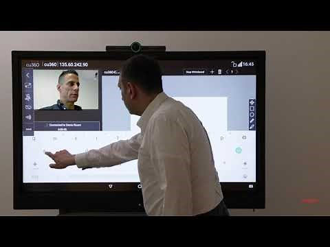 Using a whiteboard with the Avaya IX CU360