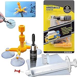 Automobile Windshield Chip Repair Kit,Car Window Repair Kit for Windshield Crack,Auto Windshield Repair Kit for Chips & Cracks,Cracks Gone Glass Repair Kit