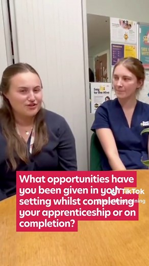 Celebrating Opportunity Thursday during National Apprenticeship Week! 🤩 Hannah and Ebony are back to share the opportunities they’re gaining while completing their apprenticeships in their nursery settings. Interested in becoming an apprentice? Talk to us today! #fyp #foryou