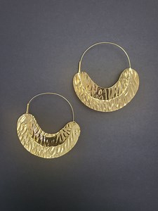 Fulani Gold Brass Earrings - Etsy