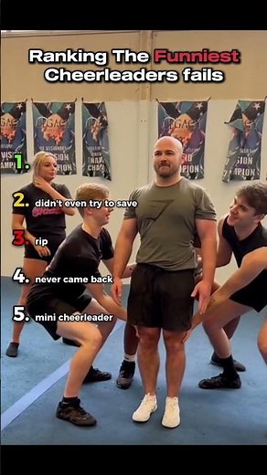 Ranking The Funniest Cheerleaders Fails #funny