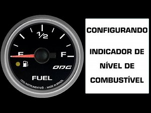 Setting up a fuel level indicator with a custom float.