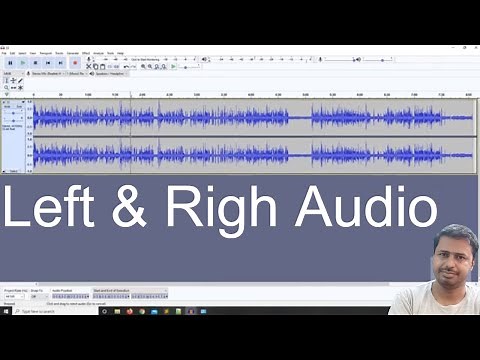 How to manage left and right audio in audacity | Fix left and right audio | Manage left right audio