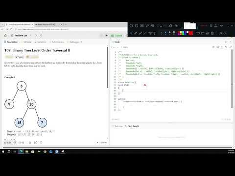 Leetcode - Binary Tree Level Order Traversal II (#107)