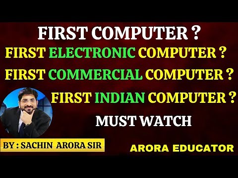 First Computer | ENIAC, ABC, Analytical Engine, TIFRAC, EDSAC, UNIVAC | Computer History |