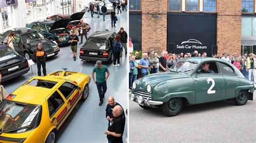Succé när Saab Car Museum hade 50-årskalas