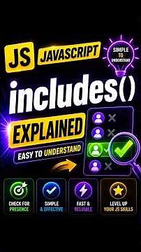 🔥 JavaScript includes() Made Super Easy #javascript #includes #arraymethods #codeshiksha #js