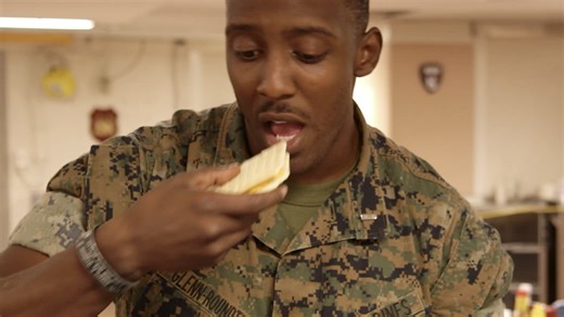 A US Marine reveals what he makes with his military rations in the field