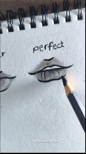 ​How to Draw Lips Step by Step ✨ (The Circle Method)