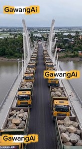 221K views · 1.5K reactions | Load testing the new Camalaniugan-Aparri Bridge! Dumaan ang convoy ng heavy trucks na puno ng boulders, both lanes pa! Solid ang gawa, kayang-kaya ang bigat. This is nation-building in action. Approved! #GawangAI #BuildBetterMore #CagayanValley #InfrastructurePh #EngineeringFeat #LoadTest #CamalaniuganBridge #PinoyPride | Gawang AI | Facebook