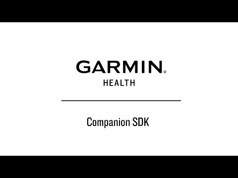 Garmin Health Solutions | Companion SDK
