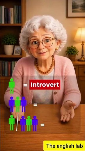 Introvert or Extrovert? Learn English vocabulary, meanings and examples simply