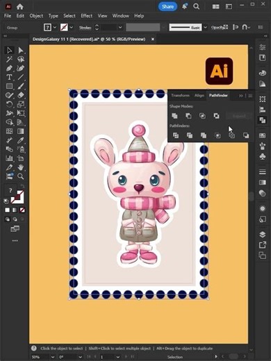 Adobe Illustrator - Make a stamp like a Pro #adobeillustratortutorials #graphicdesigner #illustrator
