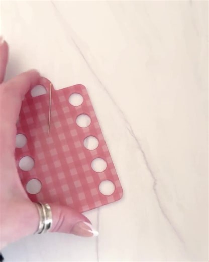 Pink Floral Embroidery Thread Organizer With Magnets. Acrylic, Doubles as Needle Minder - Etsy