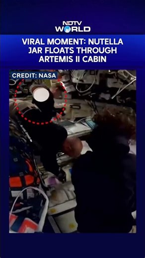 Viral Moment: Nutella Jar Floats Through Artemis II Cabin