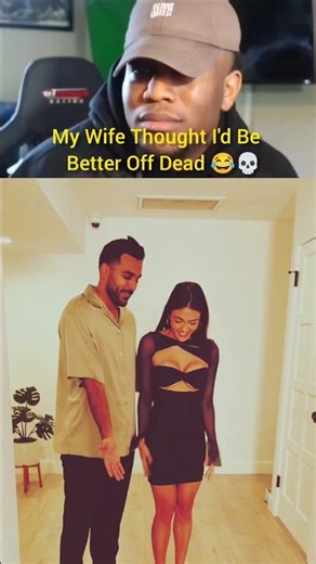 My Wife Thought I'd Be Better Off Dead 😂💀 #Funny #Comedy #FunnyShorts #CoupleComedy #MarriageHumor