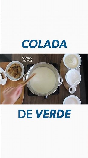 Cómo Hacer COLADA de VERDE (en 1 minuto) 🇪🇨☕