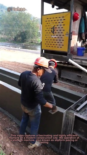 How a Slipform Machine Builds Walls in One Go! | Efficient Construction