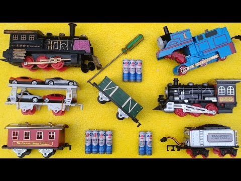 Merakit dan unboxing mainan kereta api thomas robot,classic train,kereta uap,steam train