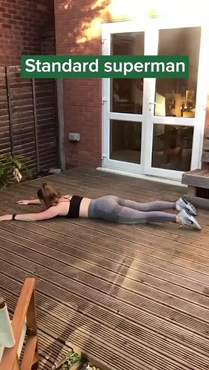 Try these superman variations 💪 #foryou #learnontiktok #fyp #fitness #workout #superman #workoutfromhome