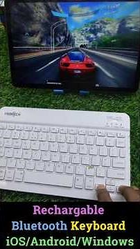FRONTECH Mini Rechargeable Bluetooth Keyboard Unboxing & Review | Android, Windows and iOS