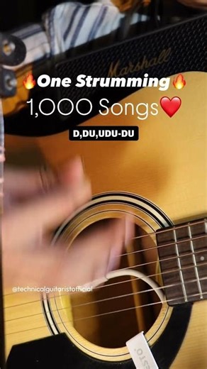Play any song with one strumming 🔥 #shorts