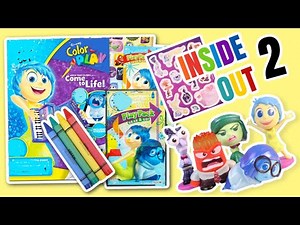 Disney Inside Out 2 Movie Activity Book with Stickers, Colors and Emotions