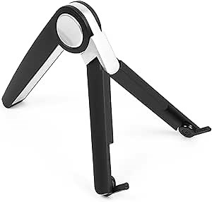 Basics Adjustable Tablet Holder Stand - Compatible with Apple iPad, iPhone, Samsung Galaxy, and Kindle Fire Tablets (Black)