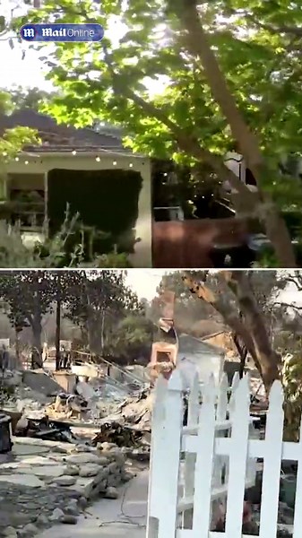 Before and after: An eerie walk through LA's Pacific Palisades