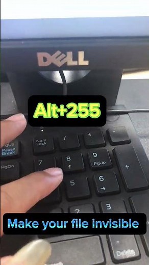 Make Your File Invisible #computer #shortcutkey #shorts