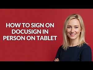 How to Sign on Docusign In Person on Tablet - Julia'sTutorials