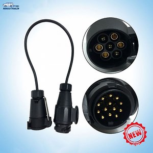[Hot Item] 12V Plug 7pin to 13pin Trailer plug Adapter Lead Converter