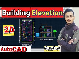 Complete Elevation in AutoCAD | 2D Building Elevation tutorials in AutoCAD | PART-8 |