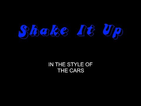 The Cars - Shake It Up - Karaoke - With Backing Vocals