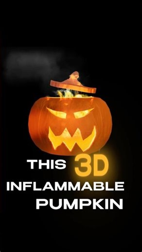 This Is How I Created A Inflammable Pumpkin #3d #tutorial #fyp