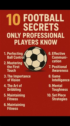 10 Football Secrets Pros Never Tell You